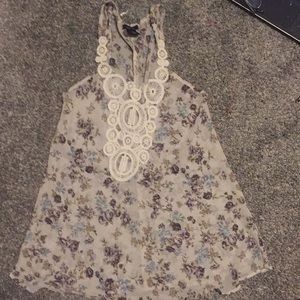 Flowered tank top